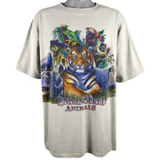 Vintage (Habitat) - Endangered Animals T-Shirt 1990s X-Large Vintage Retro