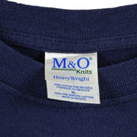 NASCAR (M&O Knits) - Blue Spell-Out T-Shirt 1990s X-Large Vintage Retro