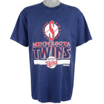 MLB (Trench) - Minnesota Twins Spell-Out T-Shirt 1992 X-Large Vintage Retro Baseball
