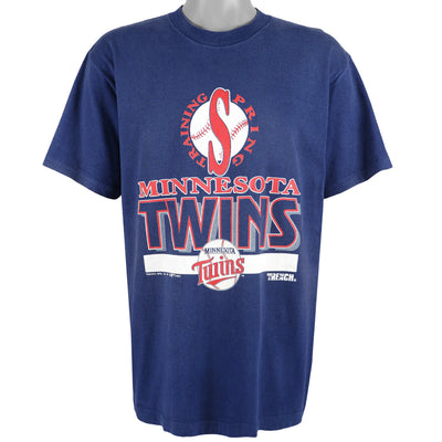 MLB (Trench) - Minnesota Twins Spell-Out T-Shirt 1992 X-Large