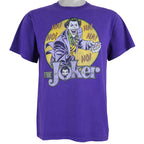 DC Comics - Purple The Joker T-Shirt 1990s Medium Vintage Retro Comics