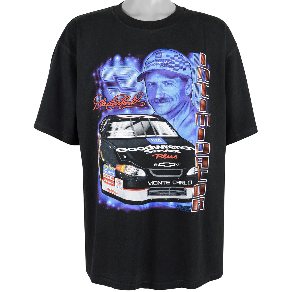 NASCAR (Chase) - Dale Earnhardt Intimidator Deadstock T-Shirt 1990s Large Vintage Retro