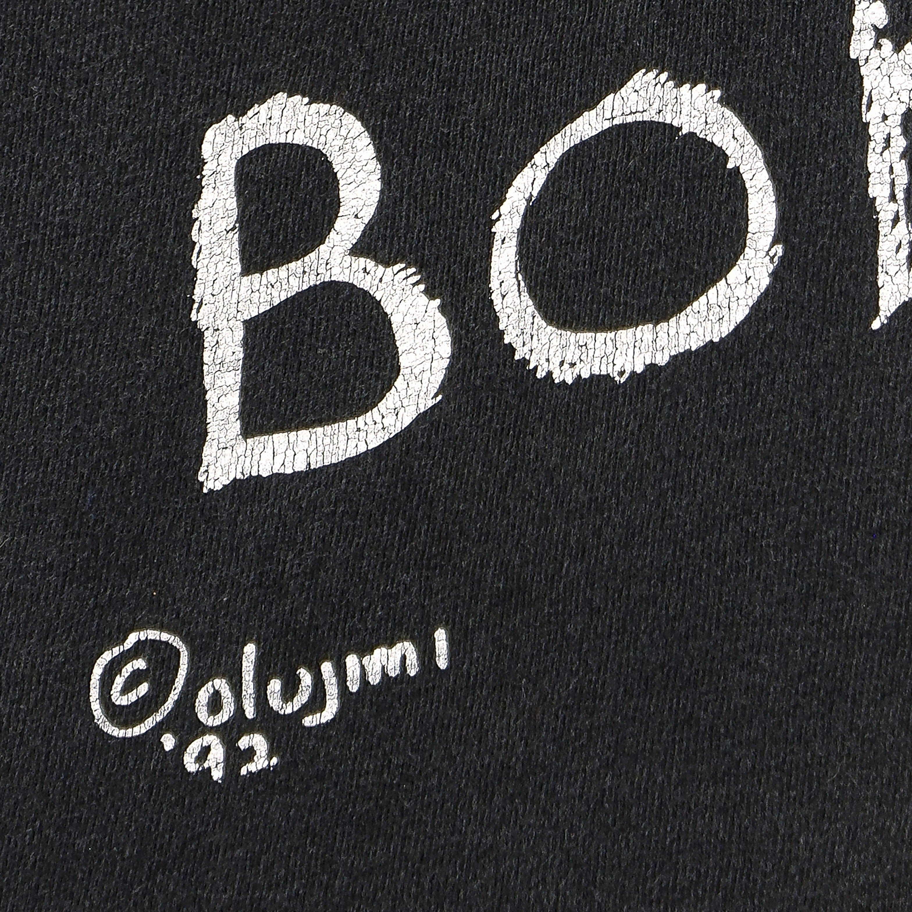 Vintage (Hanes) - Black Bokolanfini Print T-Shirt 1992 X-Large Vintage Retro