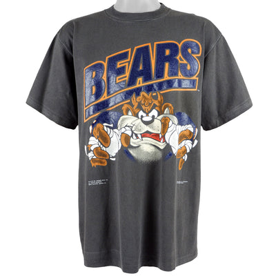 NFL (Changes) - Chicago Bears & Taz Spell-Out T-Shirt 1991 X-Large