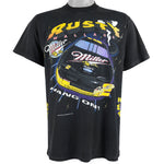 NASCAR (Jerzees) - Rusty Wallace #2, Miller T-Shirt 1990s Large
