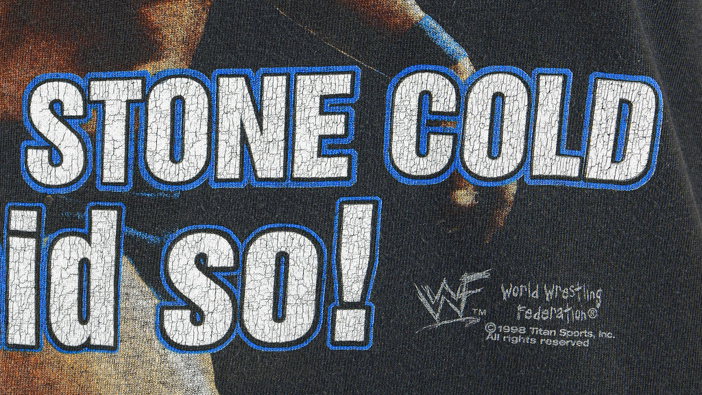 Vintage - Stone Cold Steve Austin in WWF T-Shirt 1998 Medium Vintage Retro