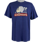 Disney - Blue Walt Disney World Spell-Out T-Shirt 1990s X-Large