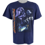 Vintage - Blue Star Wars Spell-Out T-Shirt 1990s Medium Vintage Retro