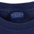 Vintage - Blue Star Wars Spell-Out T-Shirt 1990s Medium Vintage Retro