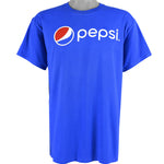 Vintage (Gildan) - Blue Pepsi Big Spell-Out Deadstock T-Shirt 2000s Large Vintage Retro