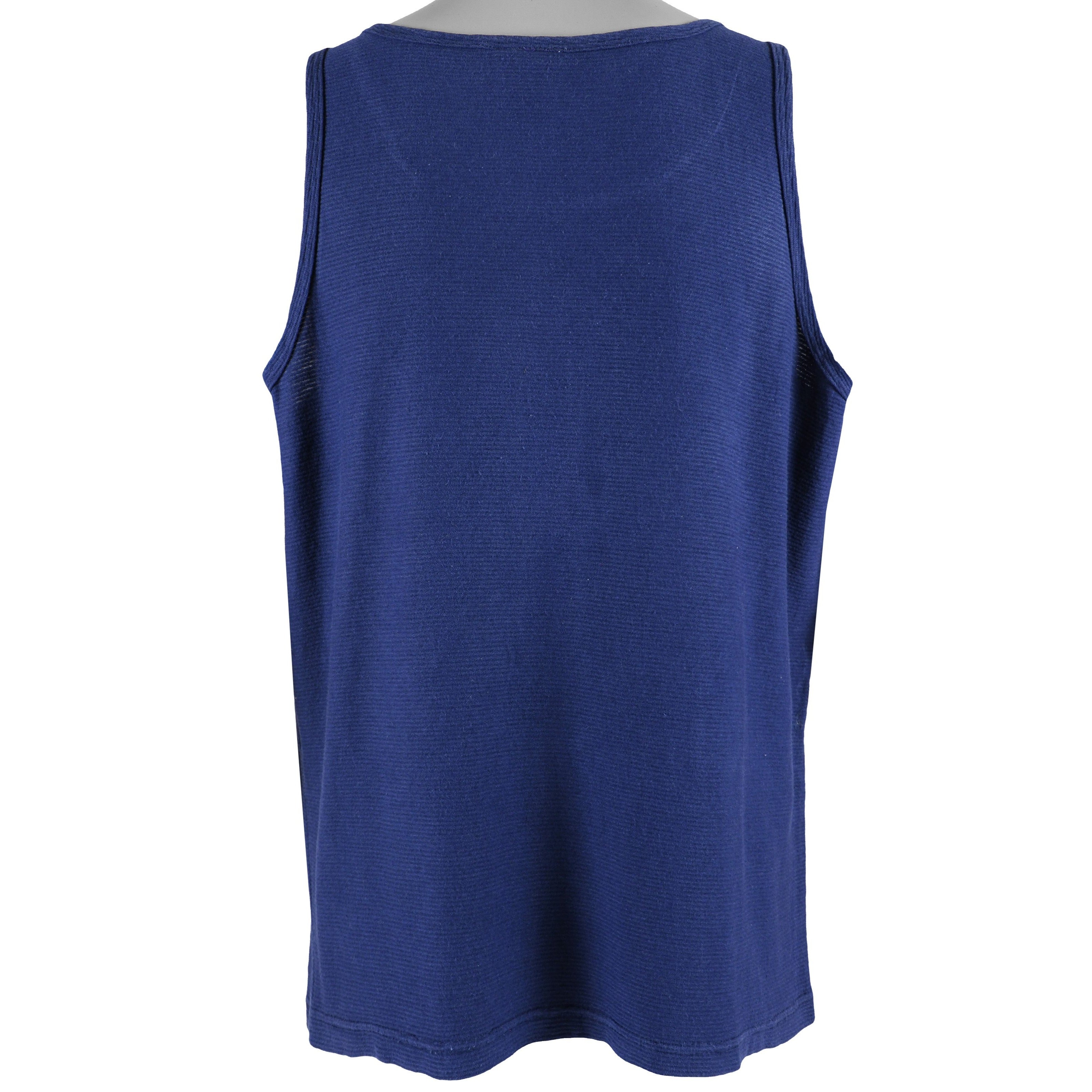 FILA - Blue spell-Out Tank Top 1990s Large Vintage Retro