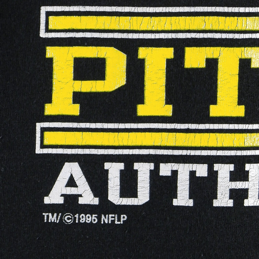 NFL (Russel Athletic) - Pittsburgh Steelers Spell-Out T-Shirt 1995 X-Large Vintage Retro