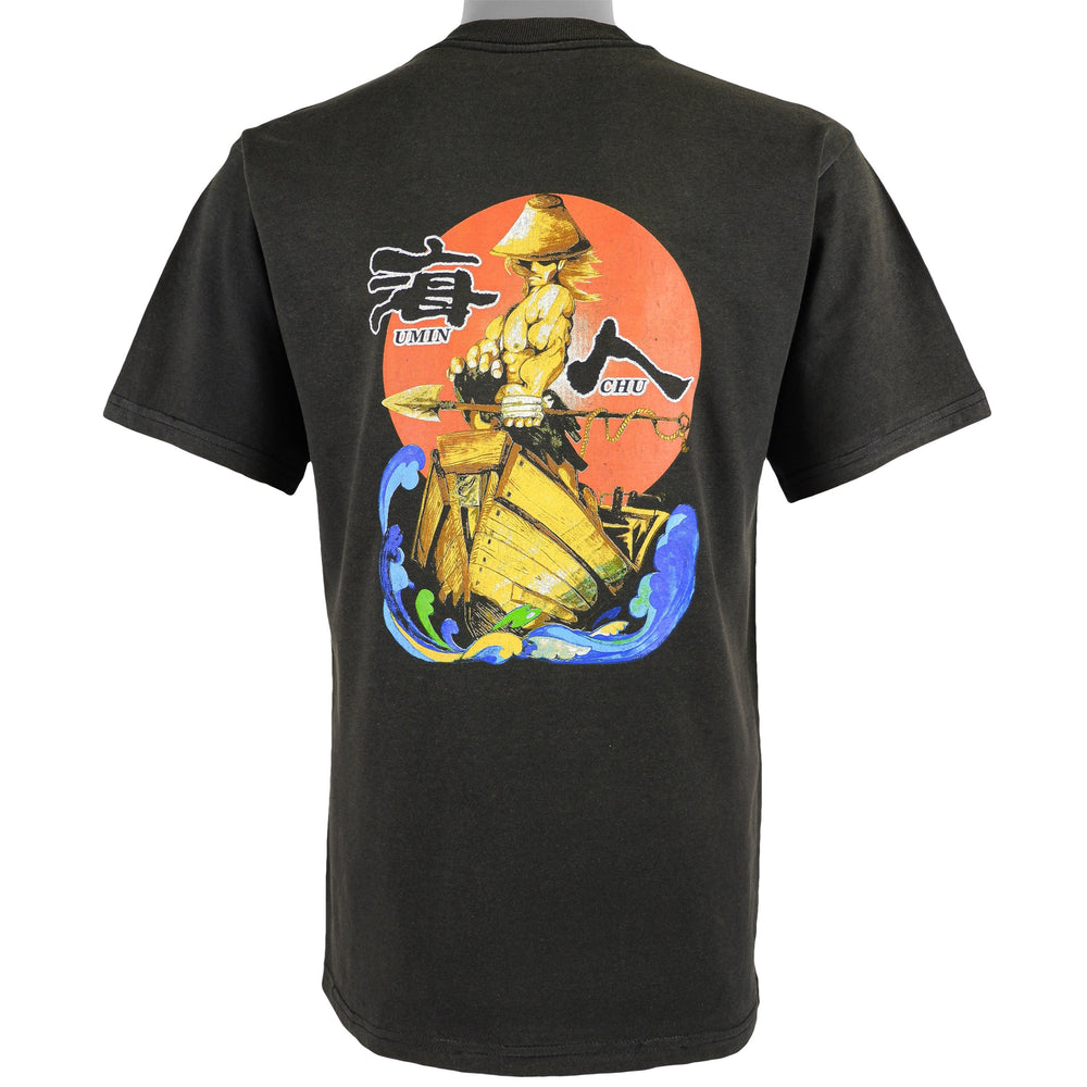 Vintage (Jerzees) - Black Umin Chu, Okinawa Graphic T-Shirt 1990s Medium Vintage Retro