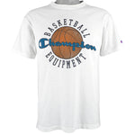 Champion - Basketball Equipment T-Shirt 1990s Medium Vintage Retro