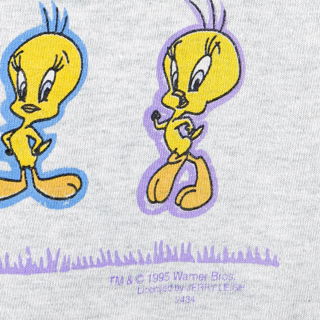 Looney Tunes - Grey Tweety Deadstock T-Shirt 1995 Large Vintage Retro