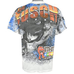 NASCAR (Chase) - Kyle Busch #18 Big Spell-Out T-Shirt 2000s Medium Vintage Retro