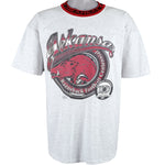 NCAA - Arkansas Razorbacks Spell-Out T-Shirt 1994 Large