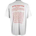 Vintage - Juneteenth, A Celebrate of Slack Freedom T-Shirt 1990s XX-Large Vintage Retro