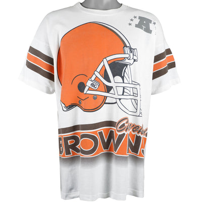 NFL (Salem) - Cleveland Browns Spell-Out T-Shirt 1994 X-Large