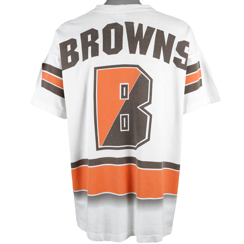 NFL (Salem) - Cleveland Browns T-Shirt 1990s X-Large Vintage Retro Football