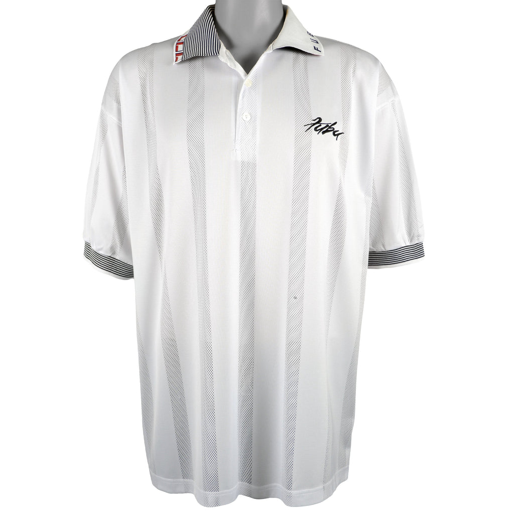 FUBU - White Polo T-Shirt 1990s X-Large Vintage Retro
