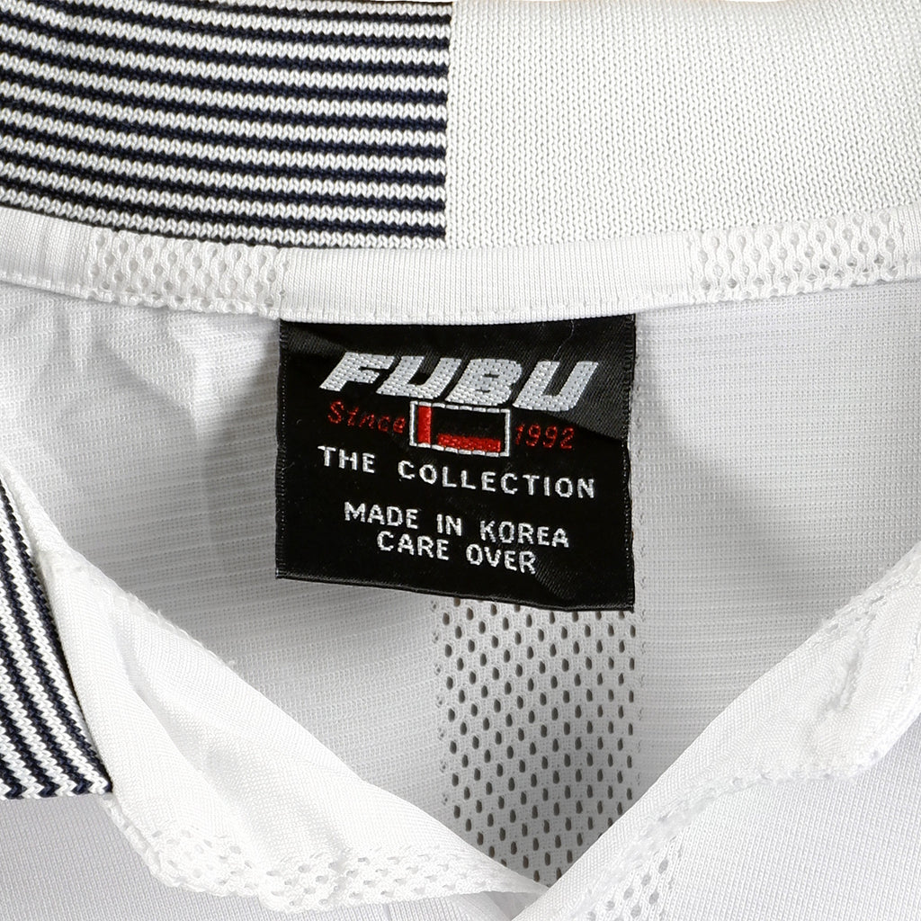 FUBU - White Polo T-Shirt 1990s X-Large Vintage Retro
