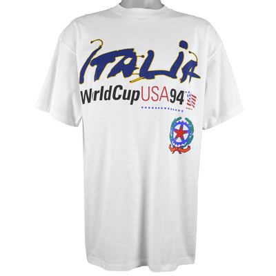 Vintage (Sportis) - White Italia - World Cup USA 94 T-Shirt 1994 X-Large
