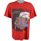 MLB (Nutmeg) - Texas Rangers T-Shirt 1995 Large Vintage Retro Baseball