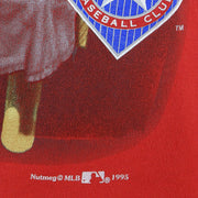 MLB (Nutmeg) - Texas Rangers T-Shirt 1995 Large Vintage Retro Baseball