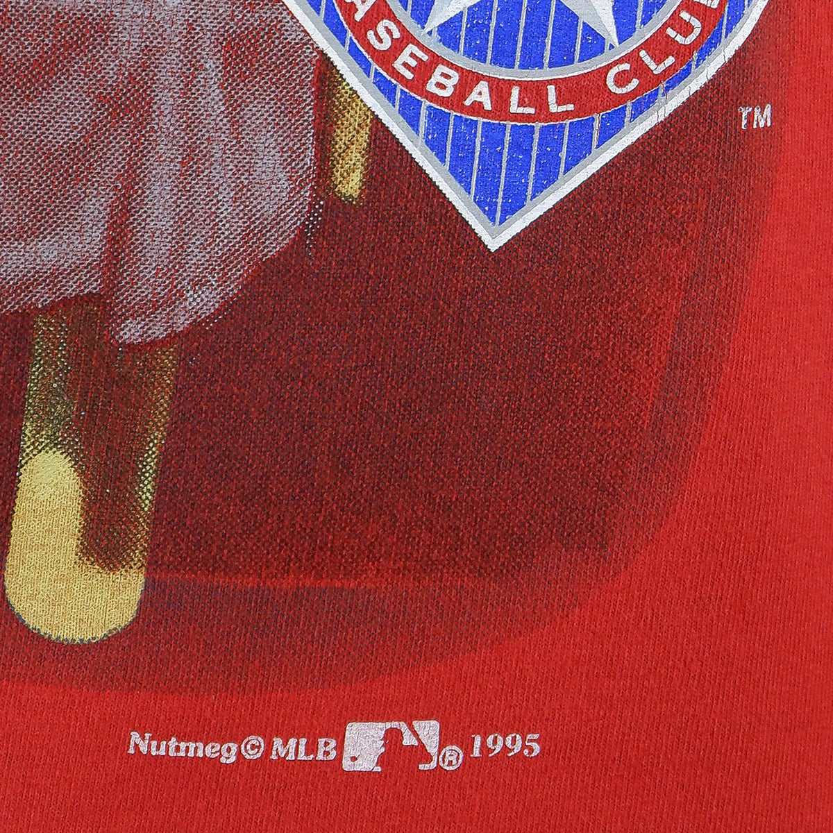 MLB (Nutmeg) - Texas Rangers T-Shirt 1995 Large Vintage Retro Baseball