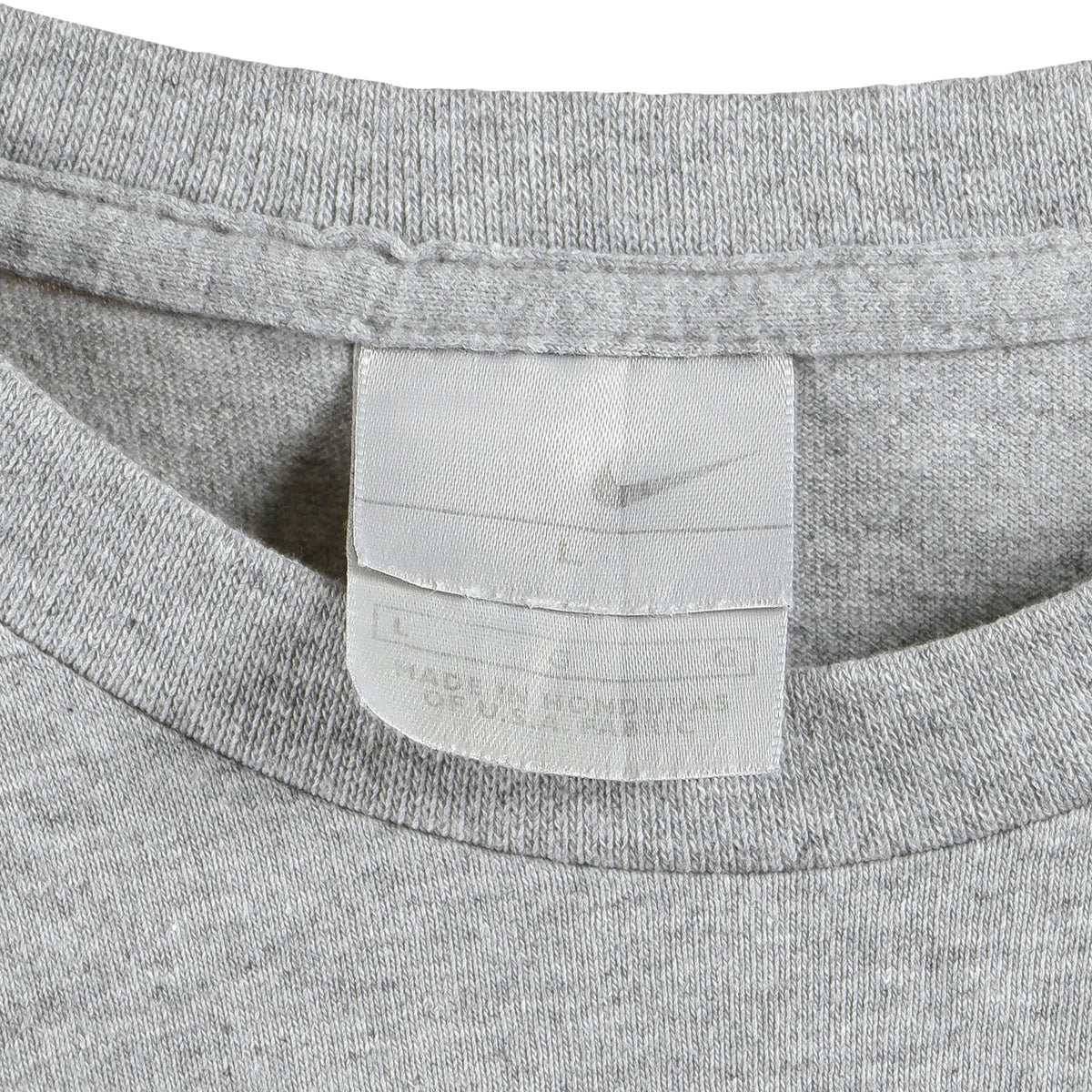 Nike - Grey Spell-Out T-Shirt 1990s Large Vintage Retro