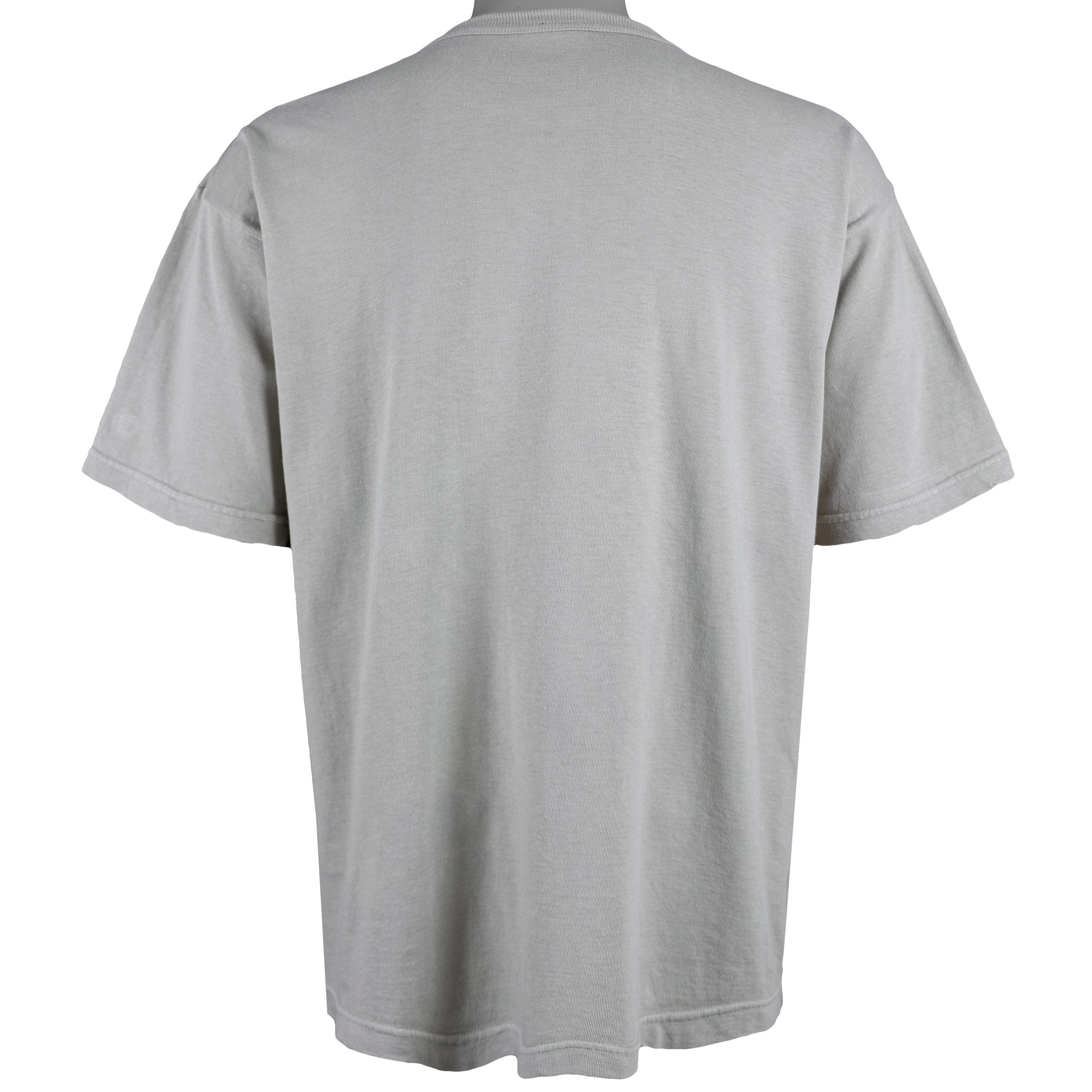 Champion - Grey Spell-Out T-Shirt 1990s Large Vintage Retro