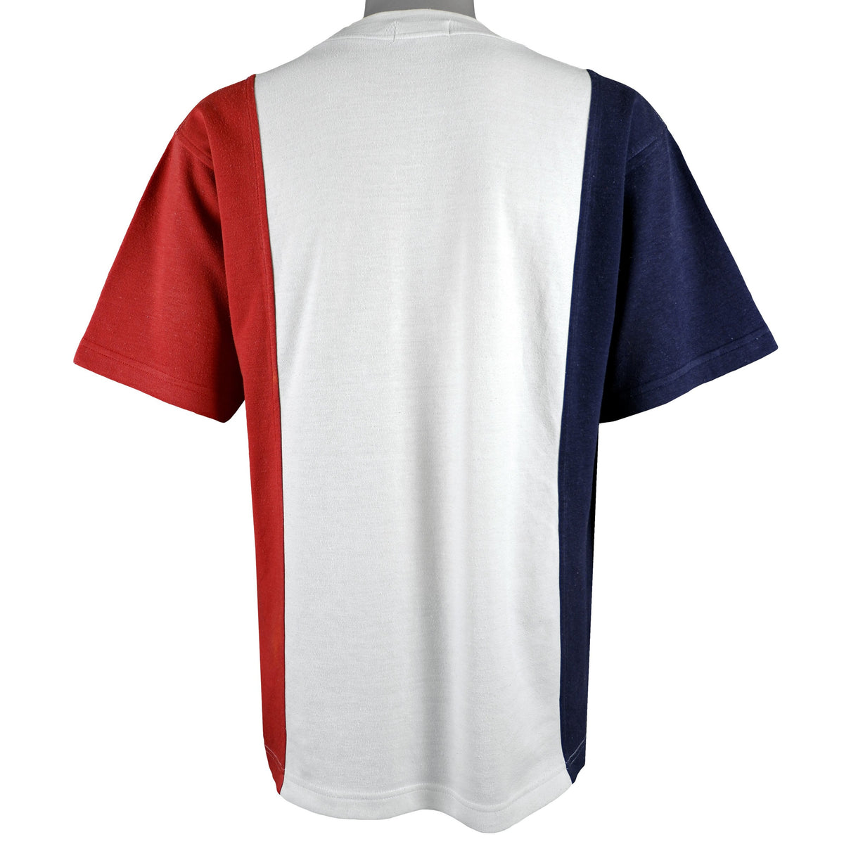 FILA - White, Red & Blue Spell-Out T-Shirt 1990s Large Vintage Retro
