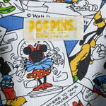 Disney (Poppins) - Mickey Mouse Jeans Vest 1990s Medium Vintage Retro