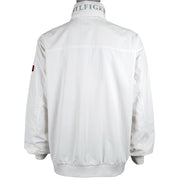 Tommy Hilfiger - White Big Spell-Out Jacket X-Large Vintage Retro