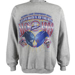 MLB - Braves VS Mets Crew Neck Sweatshirt 1999 Large Vintage Retro Baseball
