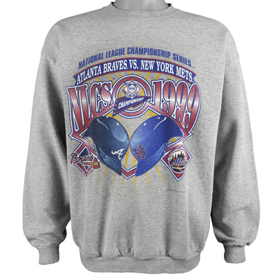 MLB - Braves VS Mets Crew Neck Sweatshirt 1999 Large