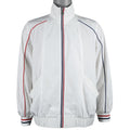 Tommy Hilfiger - White Big Spell-Out Jacket Large Vintage Retro