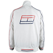 Tommy Hilfiger - White Big Spell-Out Jacket Large Vintage Retro