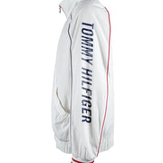 Tommy Hilfiger - White Big Spell-Out Jacket Large Vintage Retro