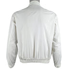 Lacoste - White Button-Up Jacket 1990s Medium Vintage Retro