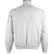 Lacoste - White Button-Up Jacket 1990s Medium Vintage Retro