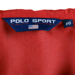 Polo Sport - Red Spell-Out Hooded Jacket Medium Vintage Retro