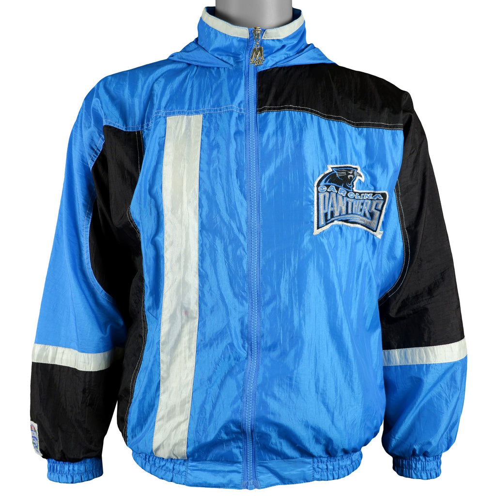 NFL (Touchdown Club) - Carolina Panthers Windbreaker 1990s Large Youth Vintage Retro