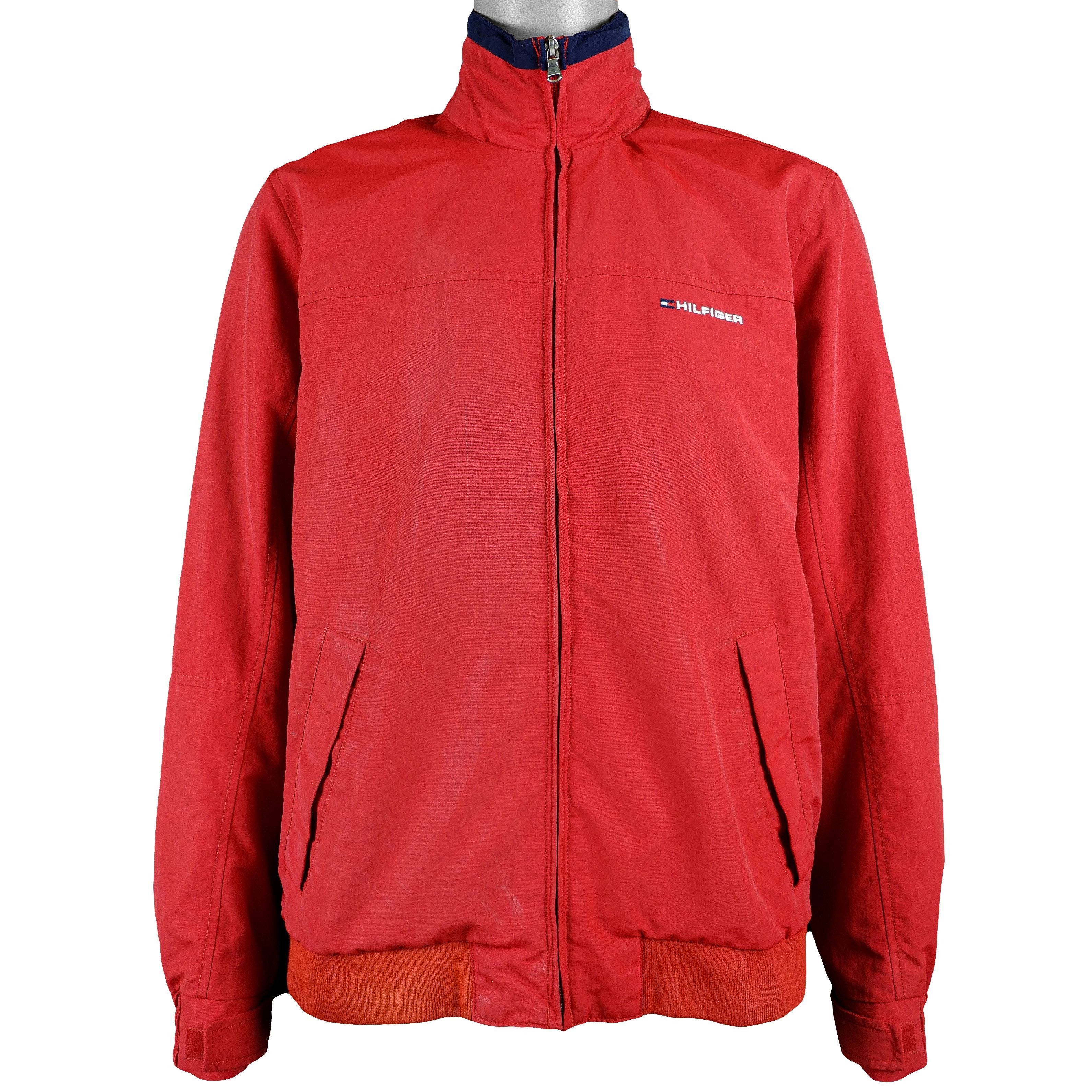 Tommy Hilfiger - Red Spell-Out Jacket Medium Vintage Retro