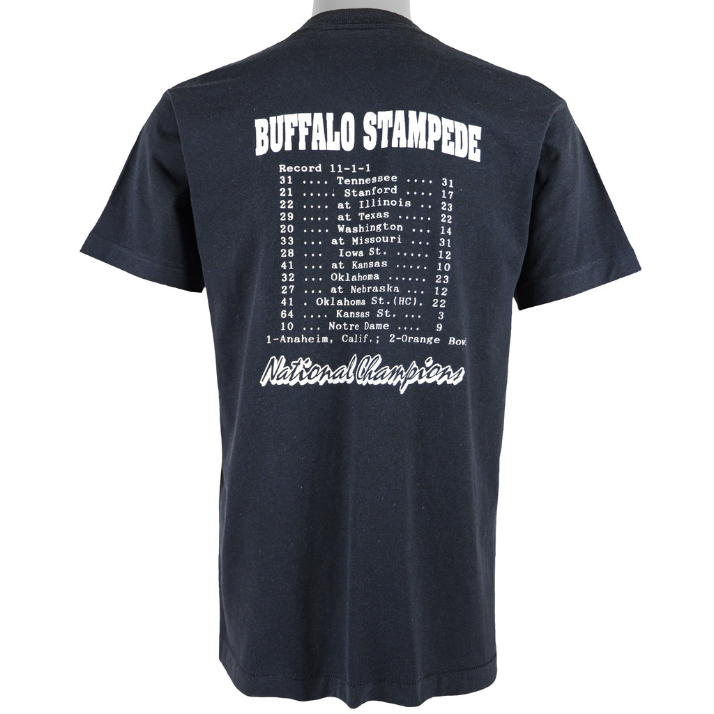 NCAA - Colorado Buffalo Stampede T-Shirt 1990 Large Vintage Retro College Football