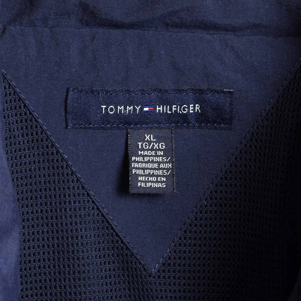 Tommy Hilfiger - Blue Harrington Spell-Out Jacket X-Large Vintage Retro