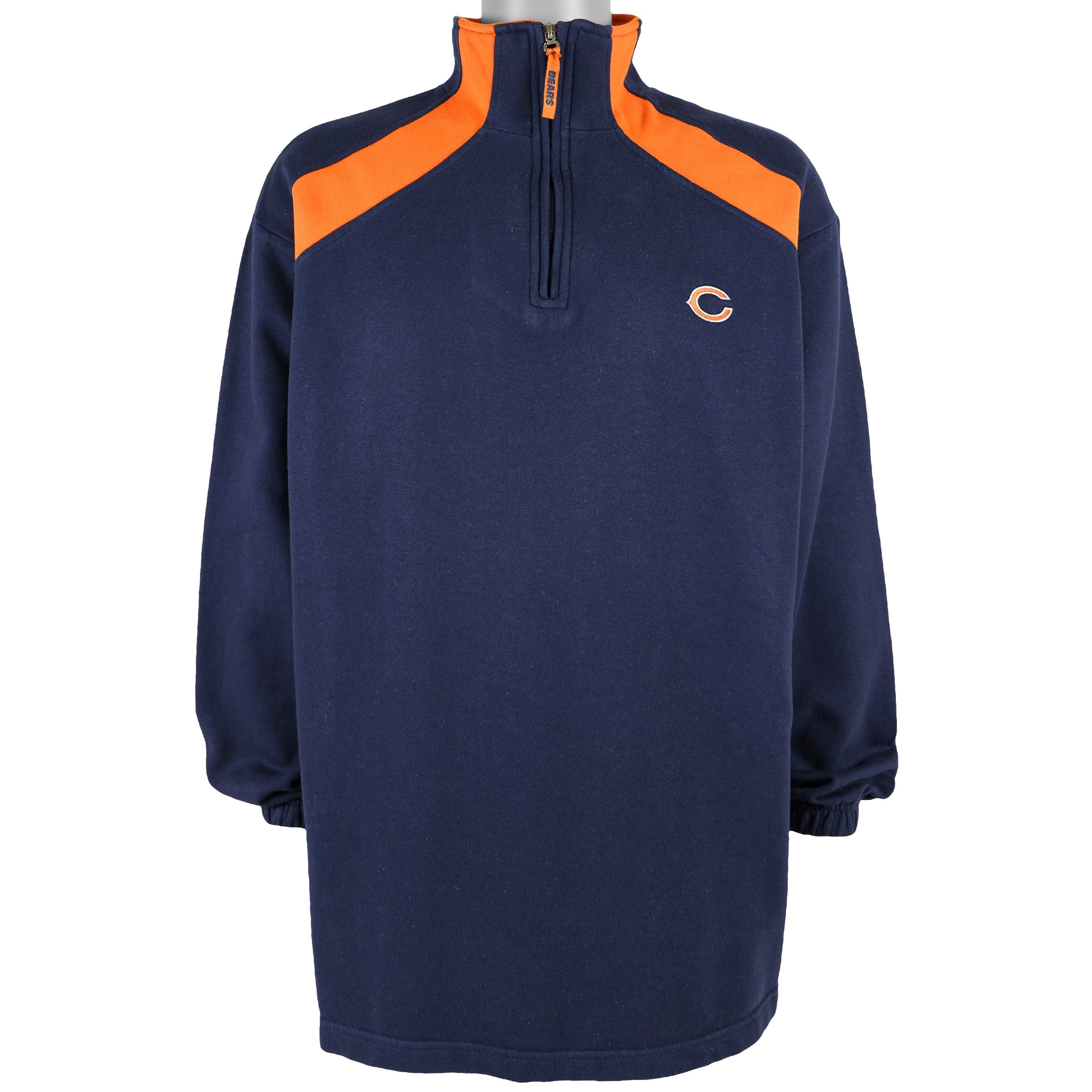 NFL - Chicago Bears 1/4 Zip Sweatshirt 2000s Large Vintage Retro Football