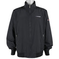 Tommy Hilfiger - Black Harrington Spell-Out Jacket X-Large Vintage Retro
