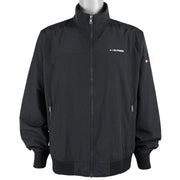 Tommy Hilfiger - Black Harrington Spell-Out Jacket X-Large Vintage Retro